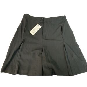 Set Women Pants Bermuda Shorts 52234 Black Pleated High Rise Shorts Size 4 NWT